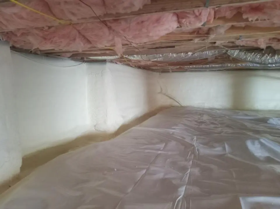 Crawl space encapsulation with closed-cell spray foam for Attic Insulation in Herculaneum